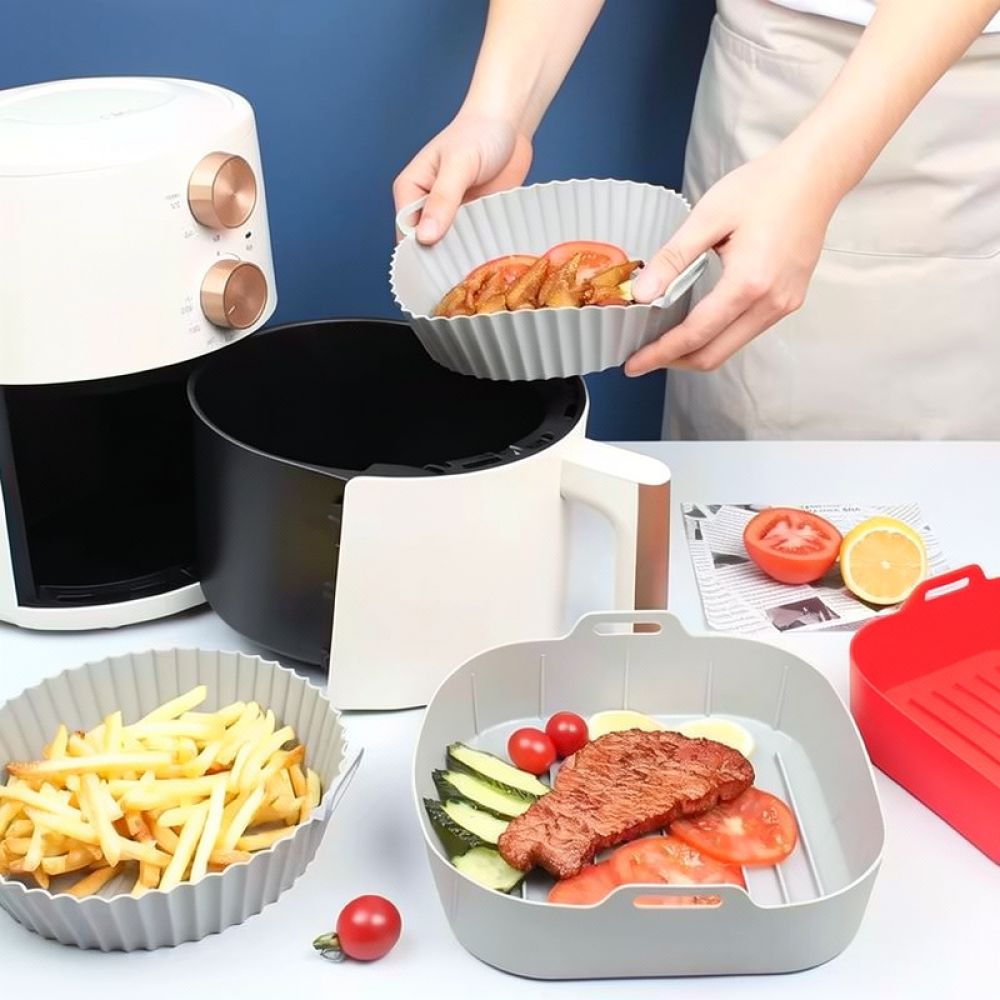 Reusable Square Silicone Liner - Air Fryer Silicone Pot Liner ulasan dan harga