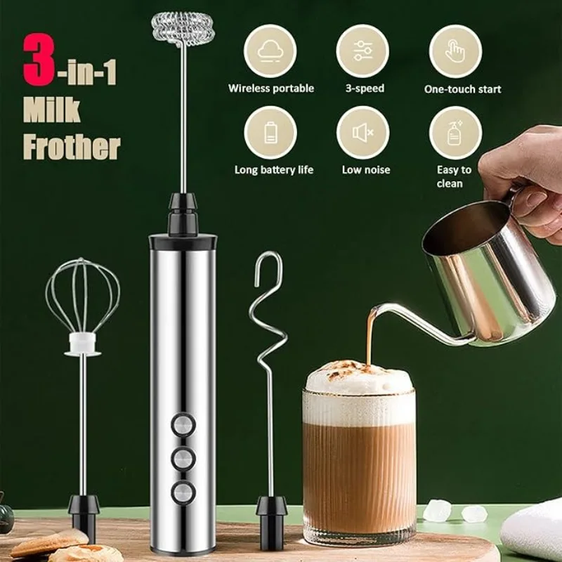 3in1 Electric Handheld Milk Fr - Electric Milk Frother Handheld ulasan dan harga